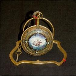 Nice Pocket Watch, gilt brass