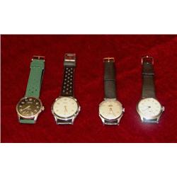 Lot of 4 Wristwatches, mechan. wind-up