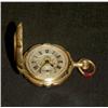 Image 1 : Pendant Pocket Watch «Savonette», gold