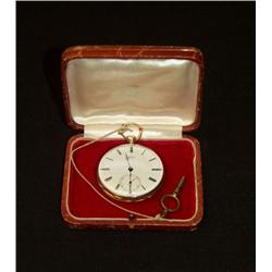 Pocket Watch, 18 ct gold, key-wound