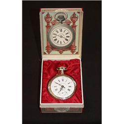 Pocket Watch, silvered metal