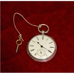 English Pocket Watch in silver