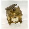 Image 1 : Table Alarm Clock, brass, turn. Circle
