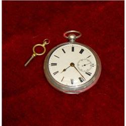 English Pocket Watch in silver