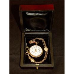 Pocket Watch, 18 ct gold, 3 colours