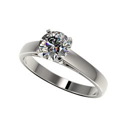 1.26 ctw Certified Quality Diamond Engagement Ring 10K White Gold
