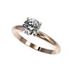 Image 1 : 1.26 ctw Certified Quality Diamond Engagement Ring 10K Rose Gold