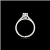 Image 2 : 1 ctw Certified Diamond Solitaire Ring 10K White Gold
