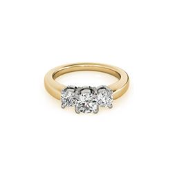 1.45 ctw VS/SI Diamond 3 Stone Ring 18K Yellow Gold