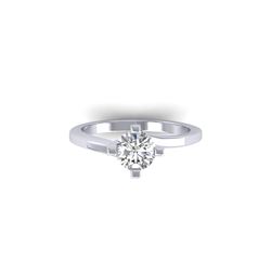 1 ctw Certified VS/SI Diamond Solitaire Ring 18K White Gold
