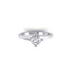 Image 1 : 1 ctw Certified VS/SI Diamond Solitaire Ring 18K White Gold