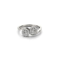 1.26 ctw VS/SI Diamond 2 Stone 2 Stone Ring 18K White Gold