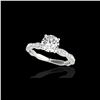 Image 1 : 1.4 ctw Certified Diamond Solitaire Ring 10K White Gold
