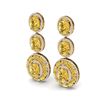 Image 2 : 29.71 ctw Canary Citrine & VS Diamond Earrings 18K Yellow Gold