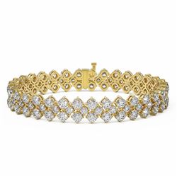 20.5 ctw Diamond Designer Bracelet 18K Yellow Gold
