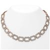 Image 1 : 23 ctw Diamond Designer Necklace 18K Rose Gold