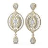 Image 2 : 9.91 ctw Diamond Earrings 18K Yellow Gold