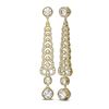 Image 2 : 6.25 ctw Diamond Earrings 18K Yellow Gold