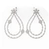 Image 2 : 17 ctw Pear and Marquise Cut Diamond Earrings 18K Rose Gold