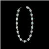 Image 2 : 66 ctw TOPAZ & Micro VS/SI Diamond Eternity Necklace 14K Yellow Gold