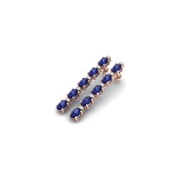 15.47 ctw Tanzanite & VS/SI Certified Diamond Earrings 10K Rose Gold