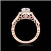 Image 1 : 1.91 ctw VS/SI Diamond Solitaire Art Deco Ring 18K Rose Gold