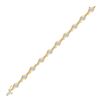 Image 1 : 10kt Yellow Gold Round Diamond Fashion Bracelet 1/2 Cttw