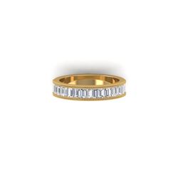 1.50 ctw Baguette VS/SI Diamond Art Deco Eternity Ring 18K Yellow Gold