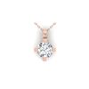 Image 1 : 1 ctw Certified VS/SI Diamond Solitaire Necklace 18K Rose Gold