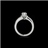 Image 2 : 1.11 ctw Certified Diamond SolitaireRing 10K White Gold