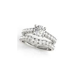 1.97 ctw Certified VS/SI Diamond 2pc Set Ring Wedding 14K White Gold