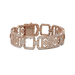 8 ctw Diamond Designer Bracelet 18K Rose Gold