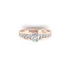 Image 1 : 1.37 ctw Certified VS/SI Diamond Solitaire Ring 18K Rose Gold