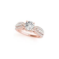 2 ctw Certified VS/SI Diamond Wedding Ring 18K Rose Gold
