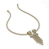 Image 2 : 26 ctw Pear Diamond Designer Necklace 18K Yellow Gold