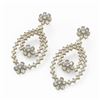 Image 1 : 18.73 ctw Pear Cut Diamonds Designer Earrings 18K Yellow Gold