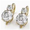 Image 1 : 1.8 ctw Diamond Designer Earrings 18K Yellow Gold