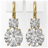 Image 2 : 1.8 ctw Diamond Designer Earrings 18K Yellow Gold