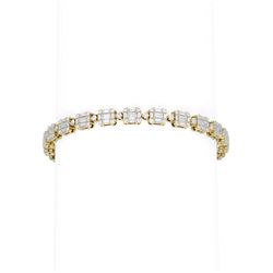 7 ctw Diamond Bracelet 18K Yellow Gold
