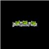 Image 1 : 13 ctw Peridot & VS/SI Diamond Eternity Bracelet White 10K White Gold