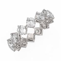 4 ctw Cushion Cut Diamond Designer Ring 18K White Gold