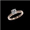 Image 2 : 1.03 ctw Certified Quality Diamond Engagement Ring 10K Rose Gold