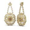 Image 2 : 25.78 ctw Canary Citrine & Diamond Earrings 18K Yellow Gold