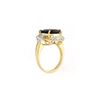 Image 2 : 8.51 ctw Blue Sapphire & Diamond Ring 14K Yellow Gold