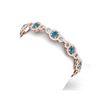 Image 1 : 12 ctw SI/I Intense Blue Diamond Bracelet 18K Rose Gold
