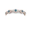 Image 2 : 12 ctw SI/I Intense Blue Diamond Bracelet 18K Rose Gold