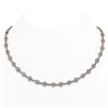 Image 1 : 17 ctw Pear Diamond Designer Necklace 18K Rose Gold