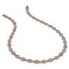 Image 2 : 17 ctw Pear Diamond Designer Necklace 18K Rose Gold