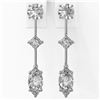 Image 2 : 1.85 ctw Marquise Cut Diamond Designer Earrings 18K White Gold