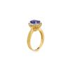 Image 2 : 2.75 ctw Tanzanite & Diamond Ring 18K Yellow Gold